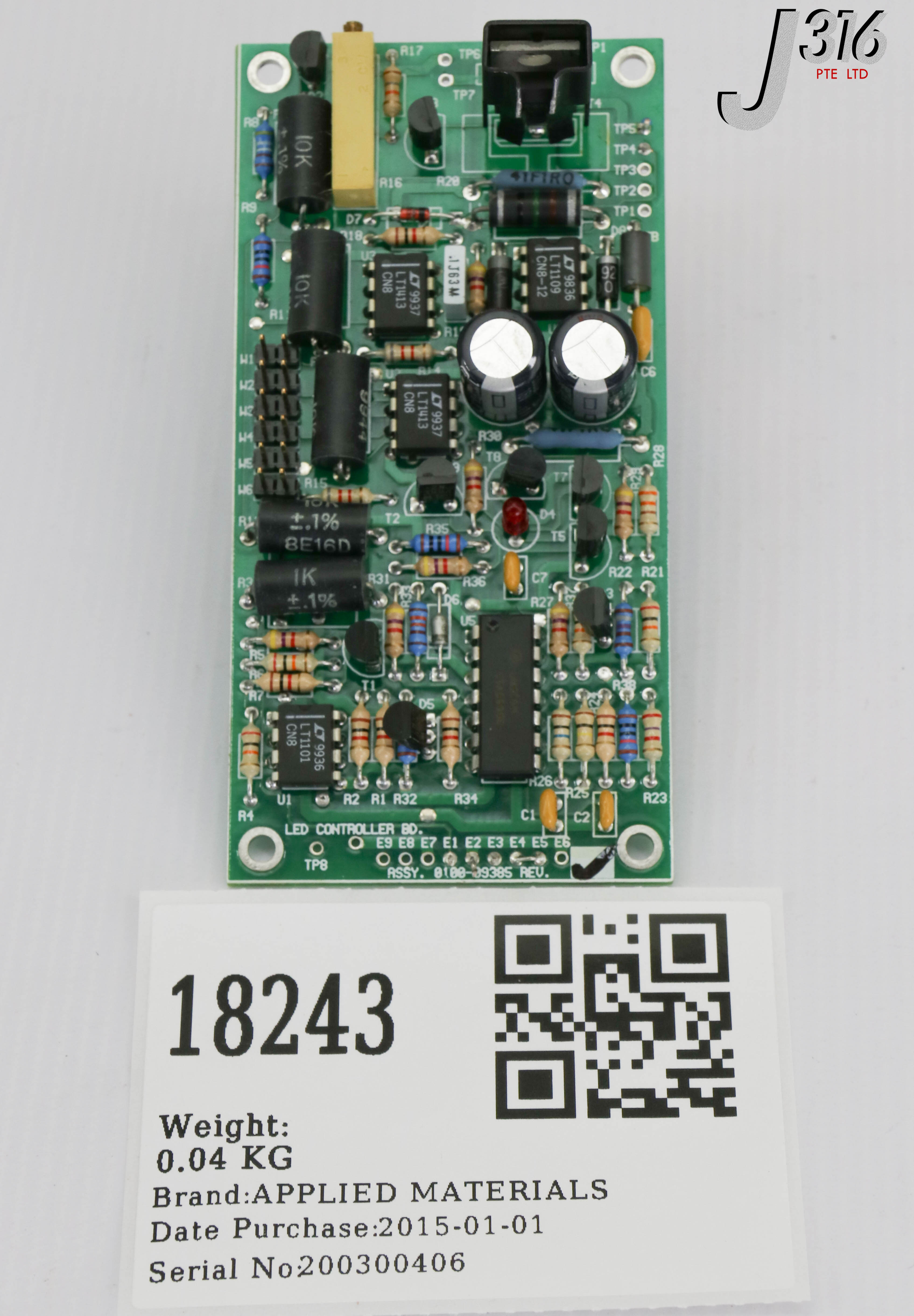 prior様 18243 APPLIED MATERIALS PCB, LED CONTROLLER BOARD 0100-09385 | eBay